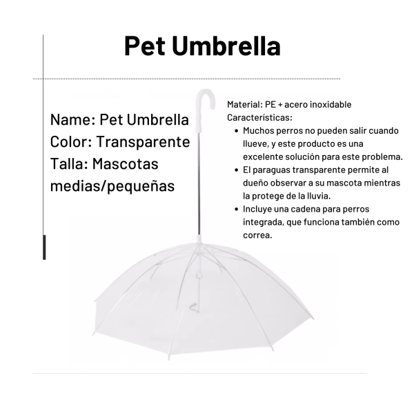 Umbrella Leash para Perros - Protección contra Lluvia y Nieve 🌧️🐾 - Imagen 2